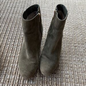 MICHAEL Michael Kors Khaki Suede Ankle Booties